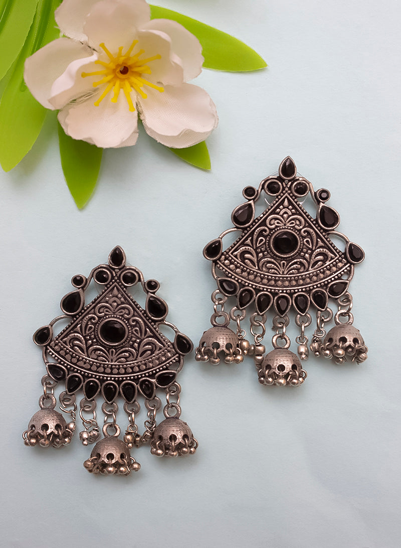 Inaya Stone Three Jhumka