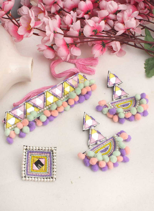 Shaarika Choker Set with Ring