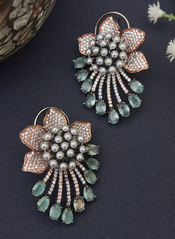 Azari ad floral earrings