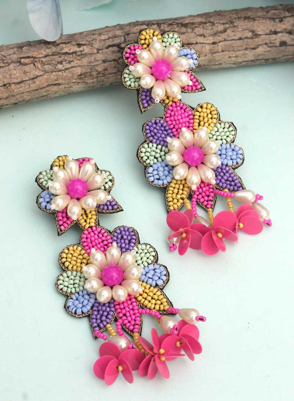 Meera Pastel Floral Earring
