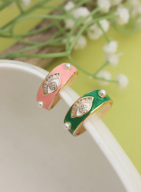 Parneet evil eye stone ring
