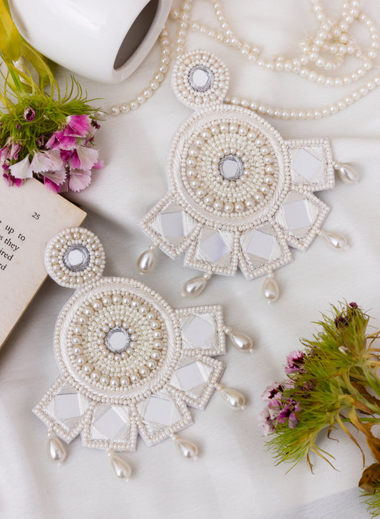 eliza white earring