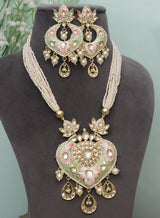 Rashmika meena long necklace set