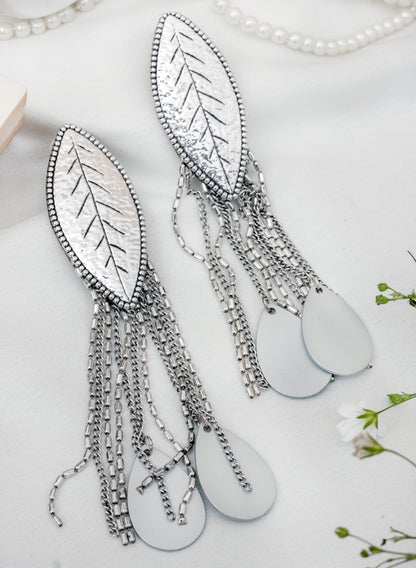 cora leaf earring