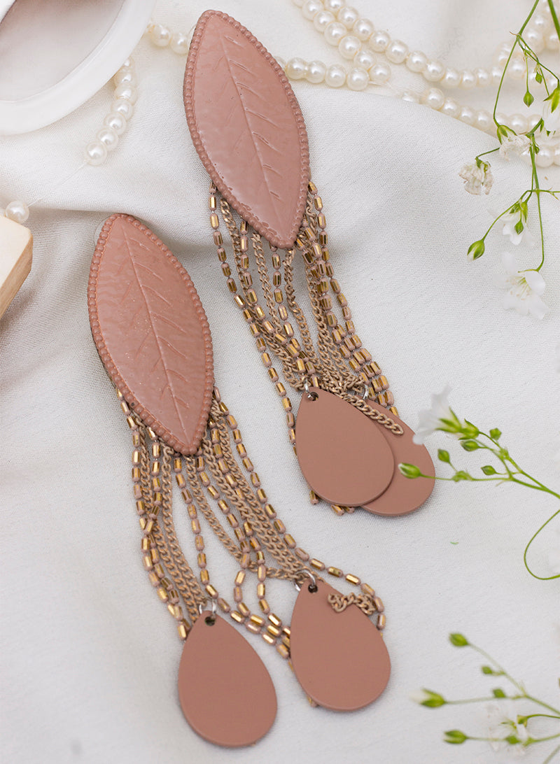 cora leaf earring
