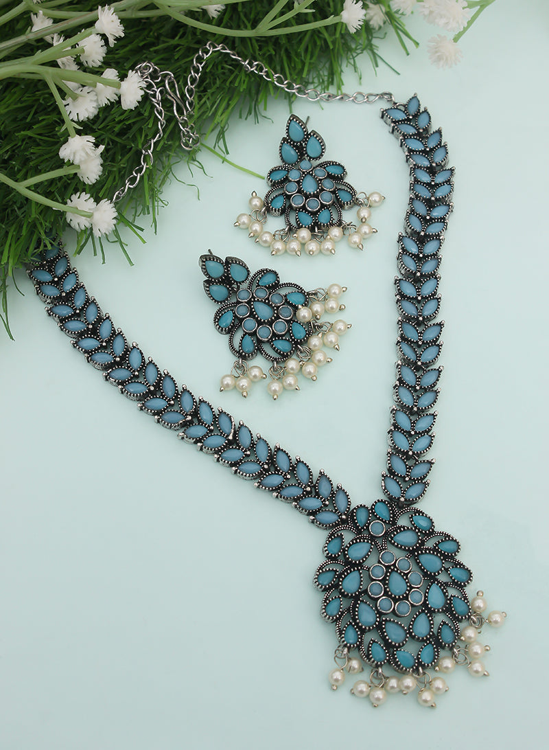Alina stone necklace set