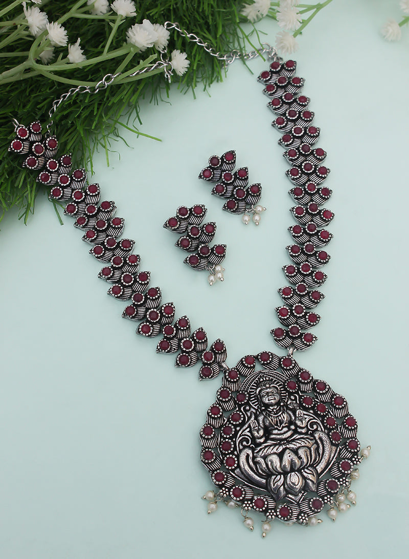 Lakshmi stone necklace set