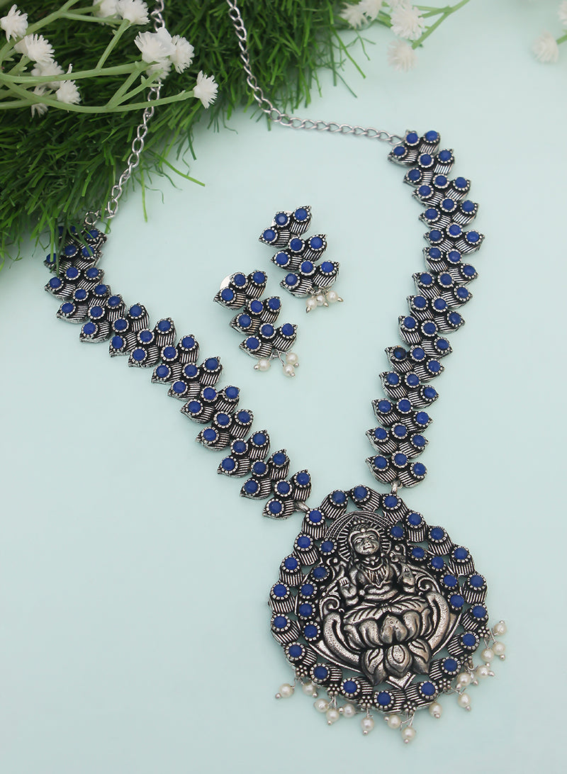 Lakshmi stone necklace set