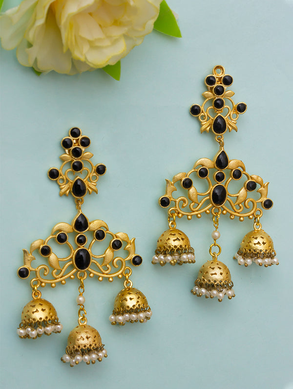 Anvita Three Jhumka