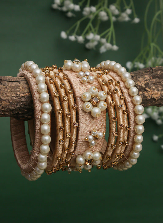 Saline Beige 9 Bangle Set