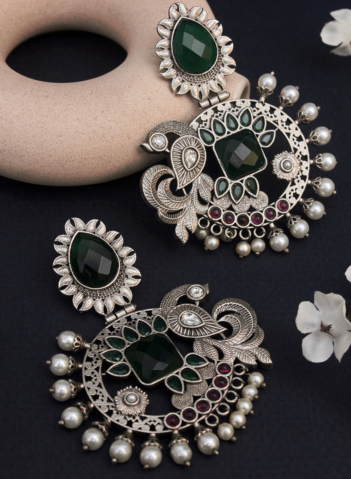 Nilakshi stone earring