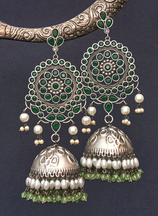 Pranali stone jhumka