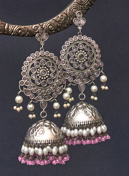 Pranali stone jhumka