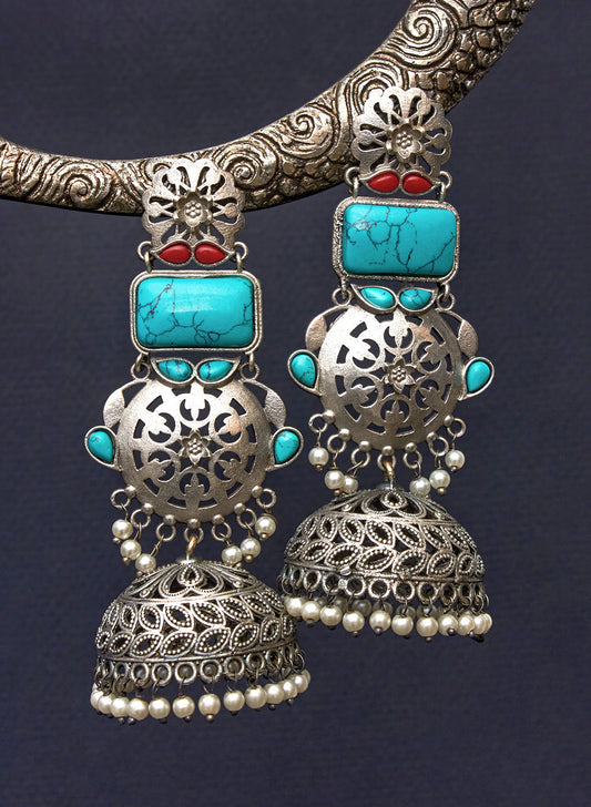 Pravina stone jhumka