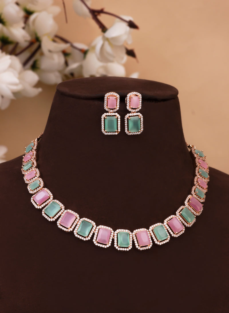 aviva rose gold ad choker