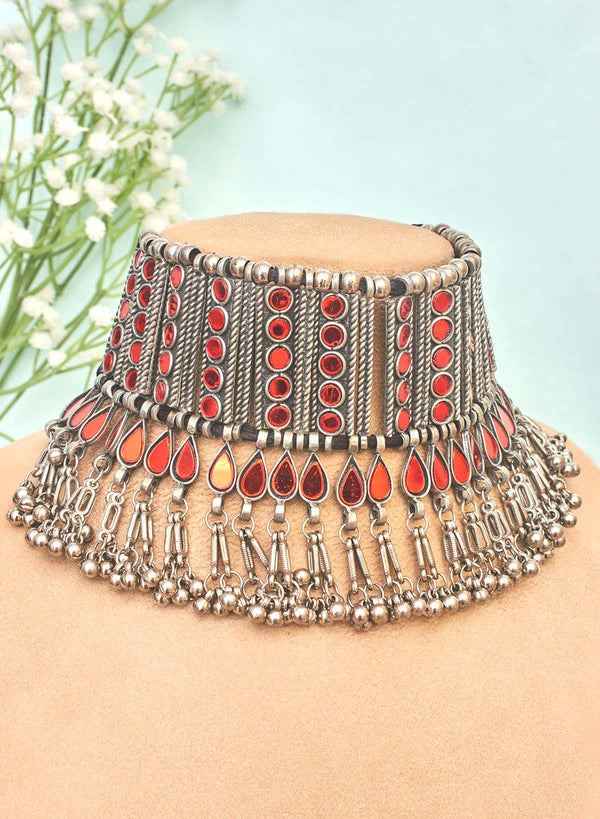Buy Stylish Long and Choker Necklace Set With Earrings Matte Finish Necklace  Set Indian Jewelry Set Adjustable Necklace Temple Jewelry Set Online in  India - Etsy