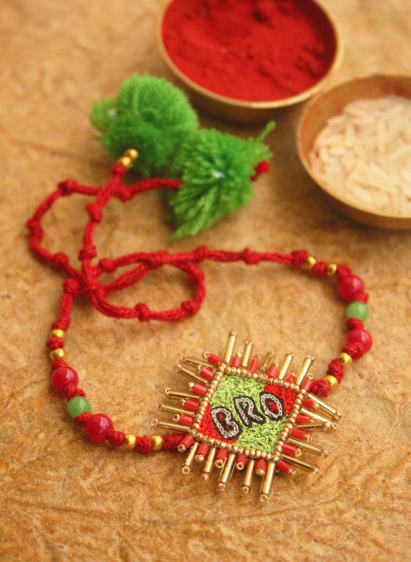 embellished bro rakhi