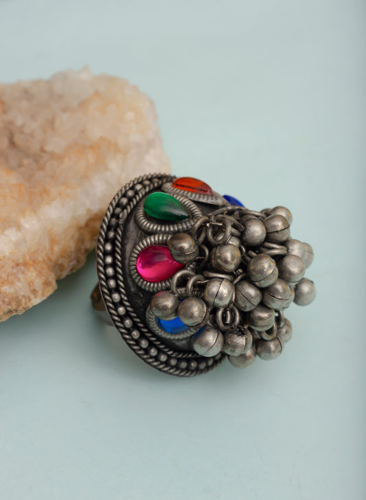 multicolor stone ring