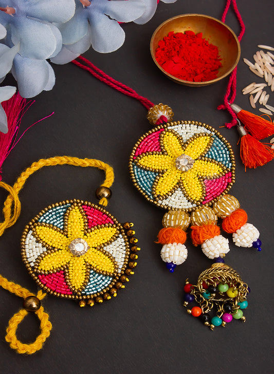 floral lumba rakhi