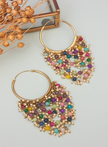Niladri beaded hoop