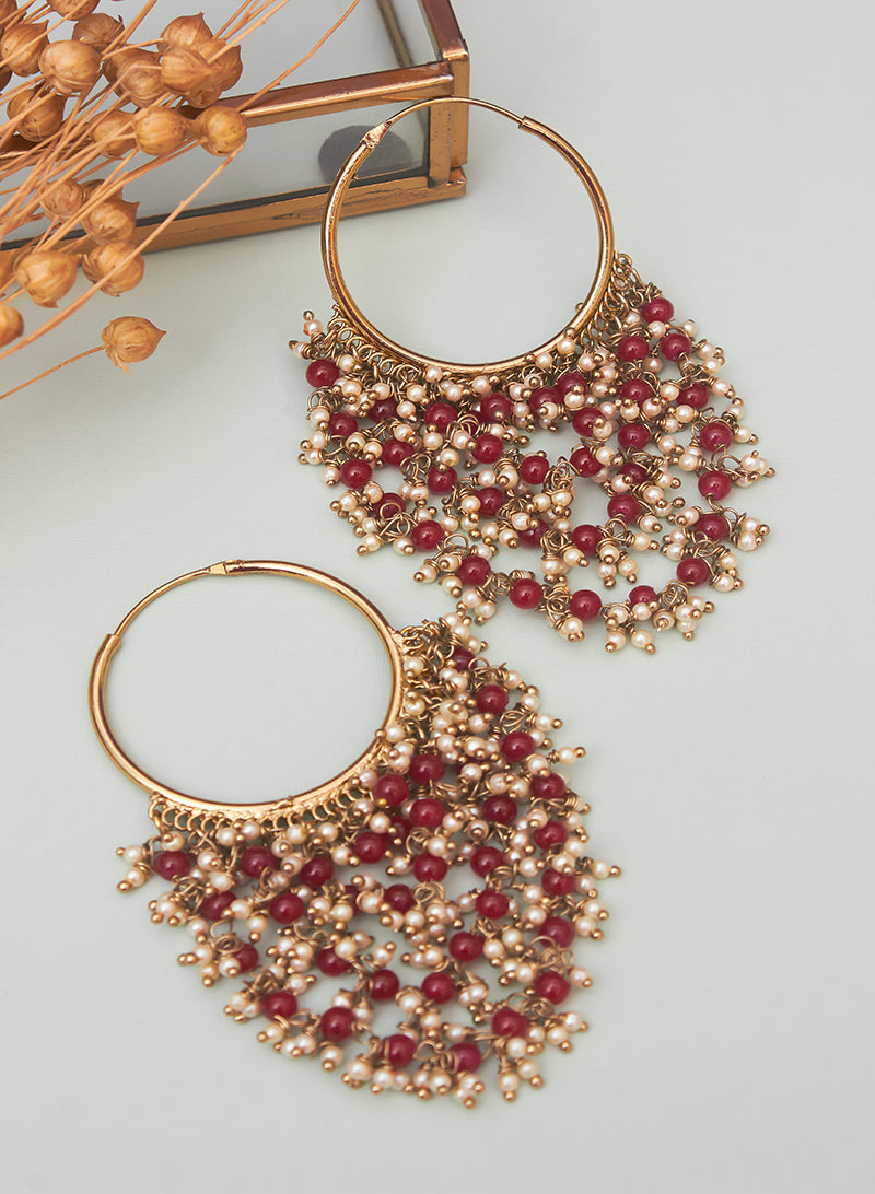 Niladri beaded hoop