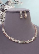 Adena rosegold ad necklace set
