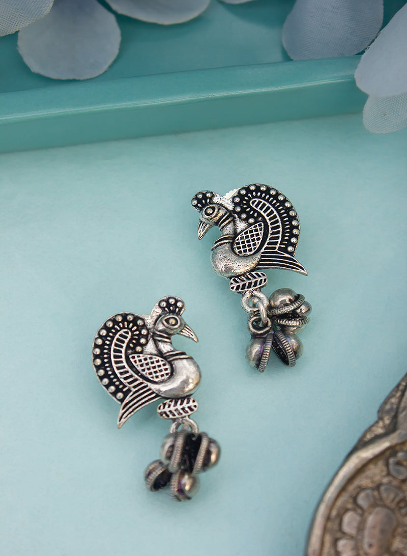 Adah Oxidized Earring