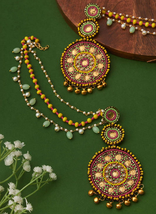 Tanuja Gota Earrings with Sahara