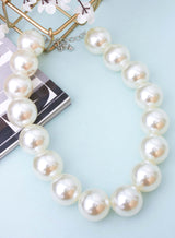 Big pearl necklace 25mm
