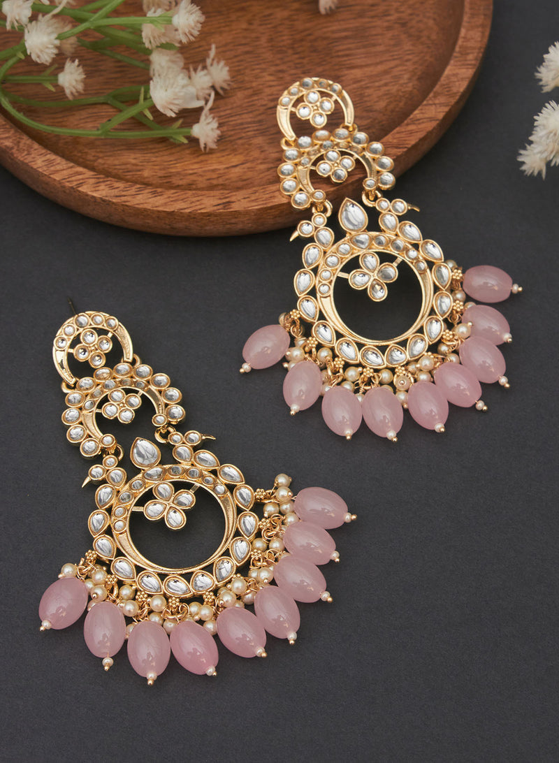 Gold Plated Multi Stone Healing Dangler Earrings | Earrings, Dangler  earrings, Everyday jewelry