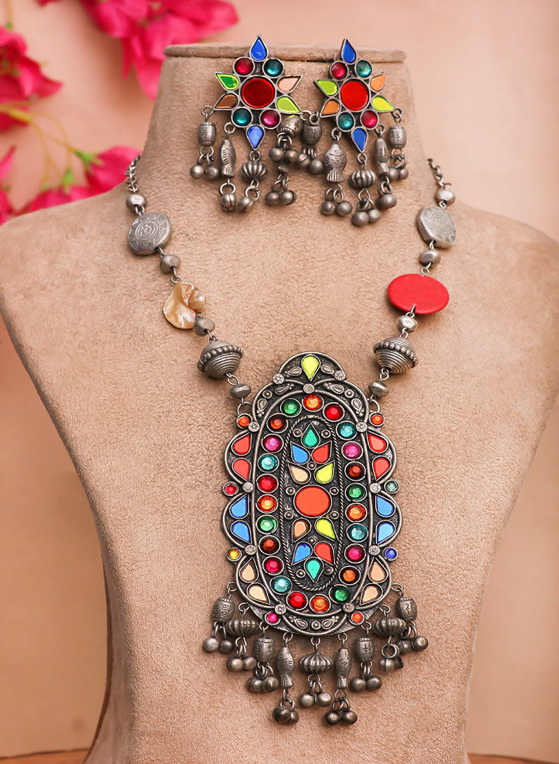 Ritisha Stone Necklace Set