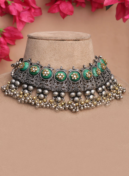 Rosana Stone Mesh Choker set