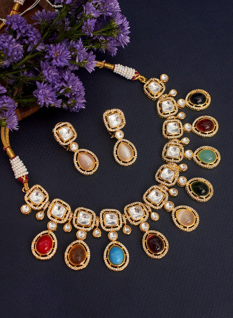 Imara kundan necklace set