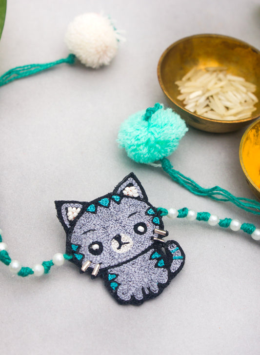 grey cat rakhi