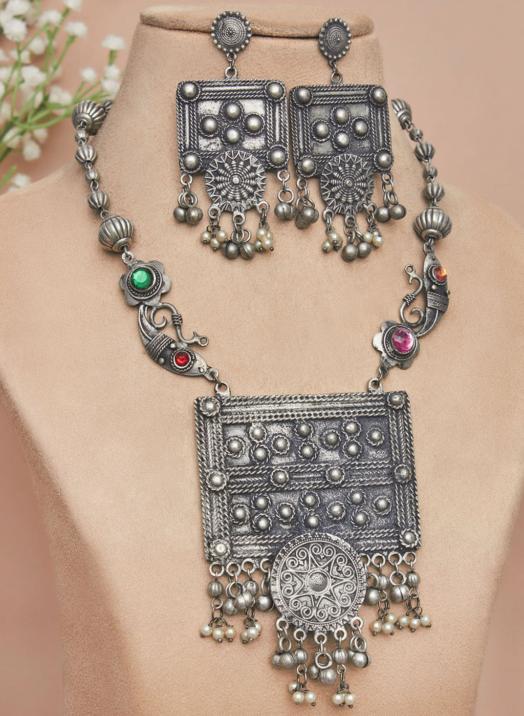 Oxidised antique store jewellery