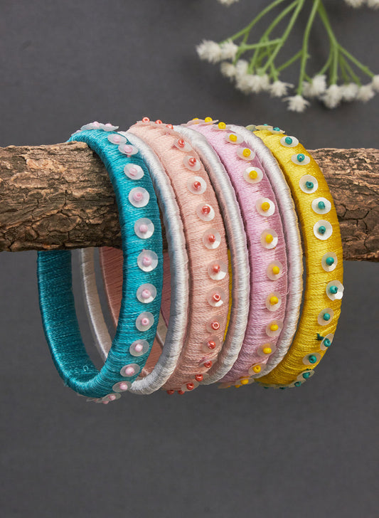 Kaushika sequin bangle set