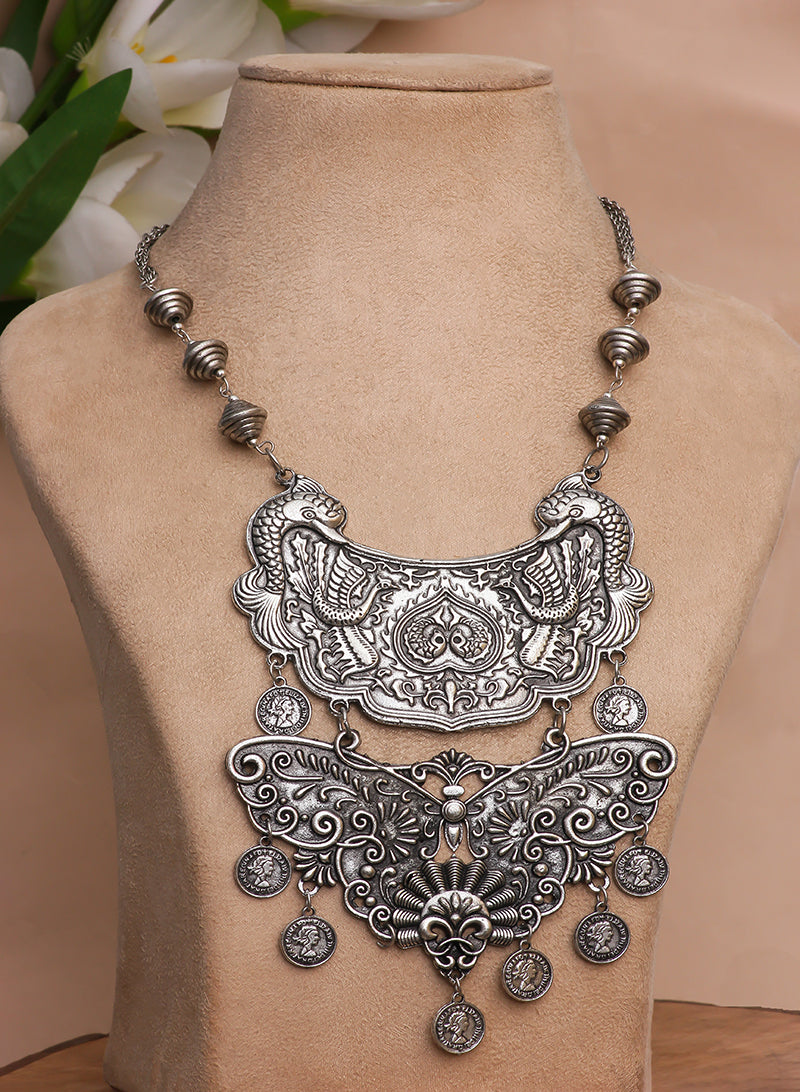 Haima Oxidised Necklace