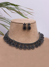 Drop Stone Necklace Set