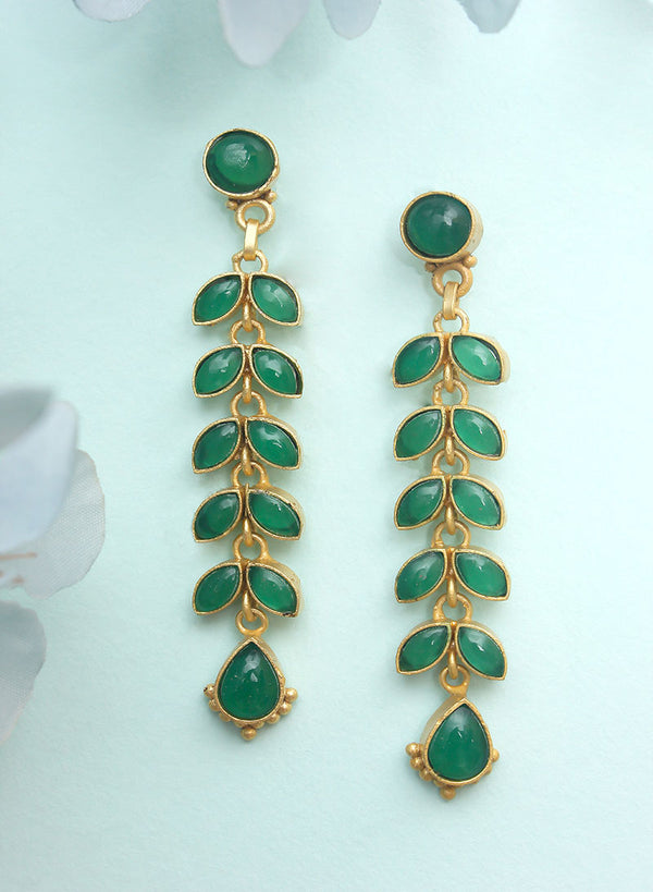 Long Blue Stone Earring