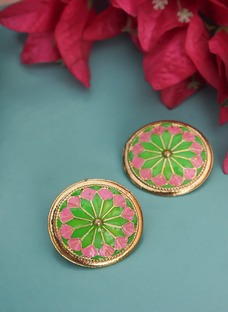 Round Meena Stud