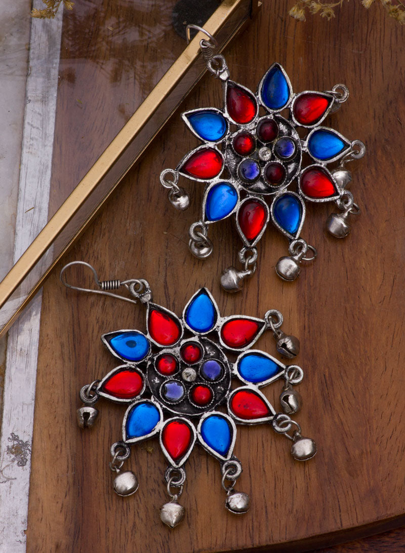 double shade earring