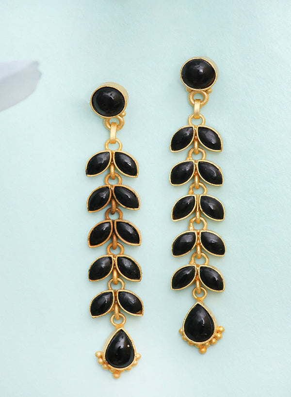 Long Blue Stone Earring