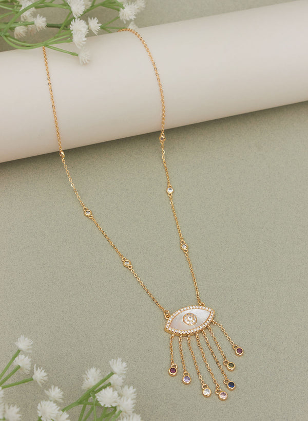 Enrica evil eye necklace
