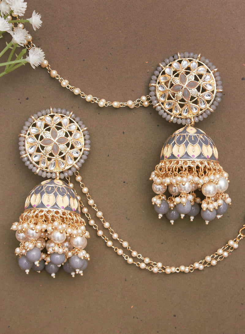 Aratrika stone sahara jhumka