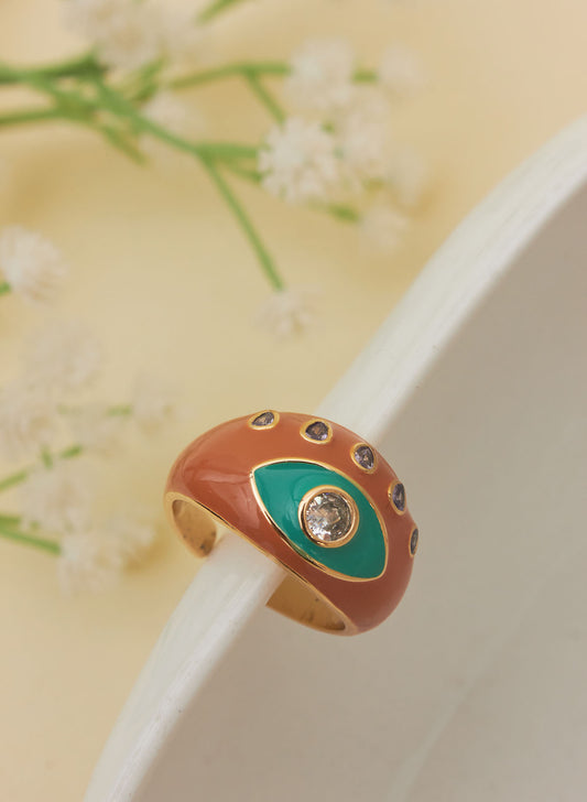 Mesa evil eye ring