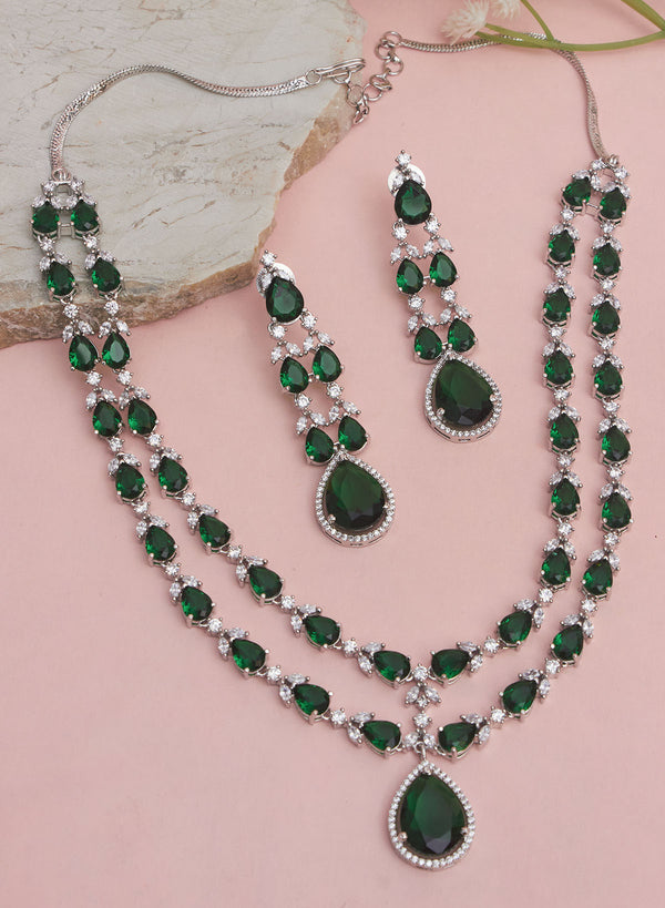 Adeline double layer necklace set