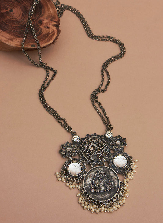chandri oxidised necklace
