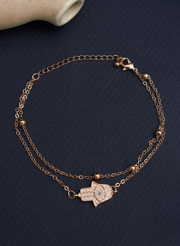 Hamsa rosegold bracelet