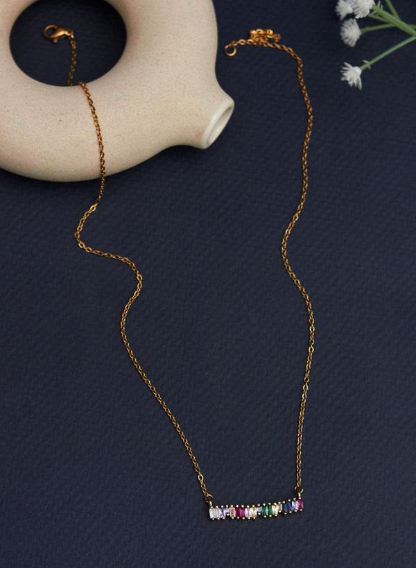 Simi stone pendant necklace