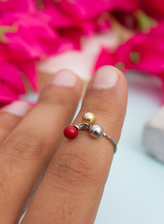 Aster Metal Nail Ring
